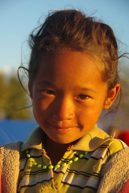 Enfant népalais, portrait