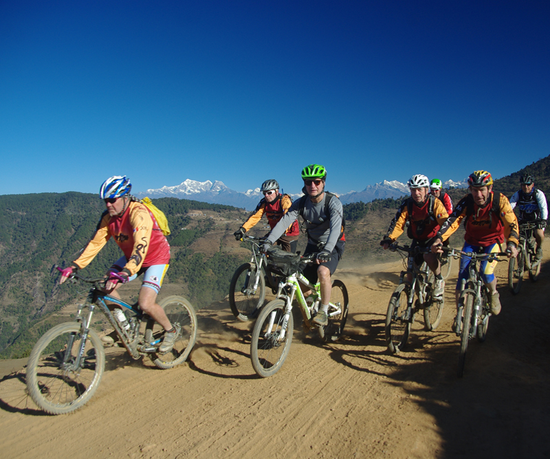 Descente en VTT entre Kathmandou et Darjeeling