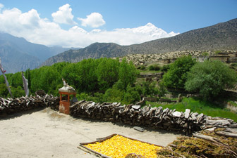 Monastère de Jarkhot au pied du Thorong La